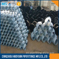 Codo de acero galvanizado AS40 A234WPB Sch40